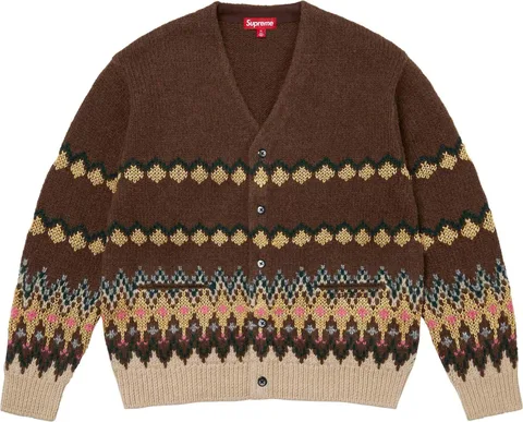 Supreme Metallic Fair Isle Cardigan